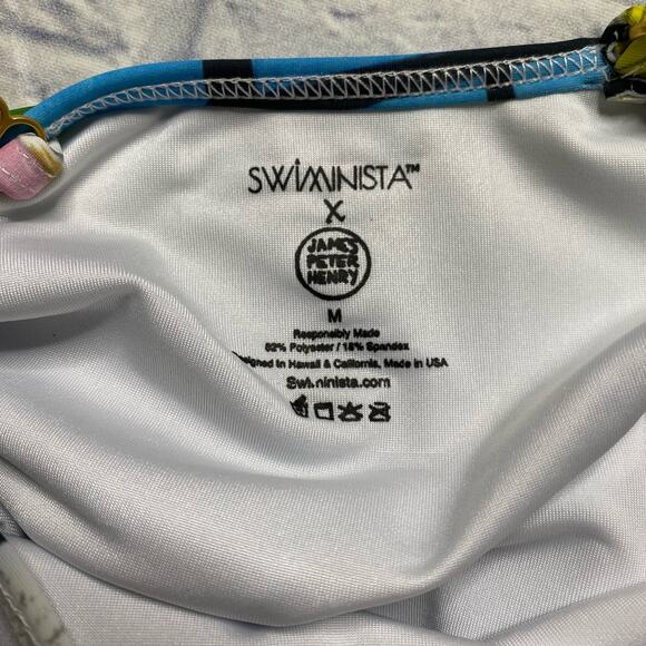 Swiminista x James Peter Henry Artistic Fringe Swimsuit in Sydney Print - Picture 8 of 8